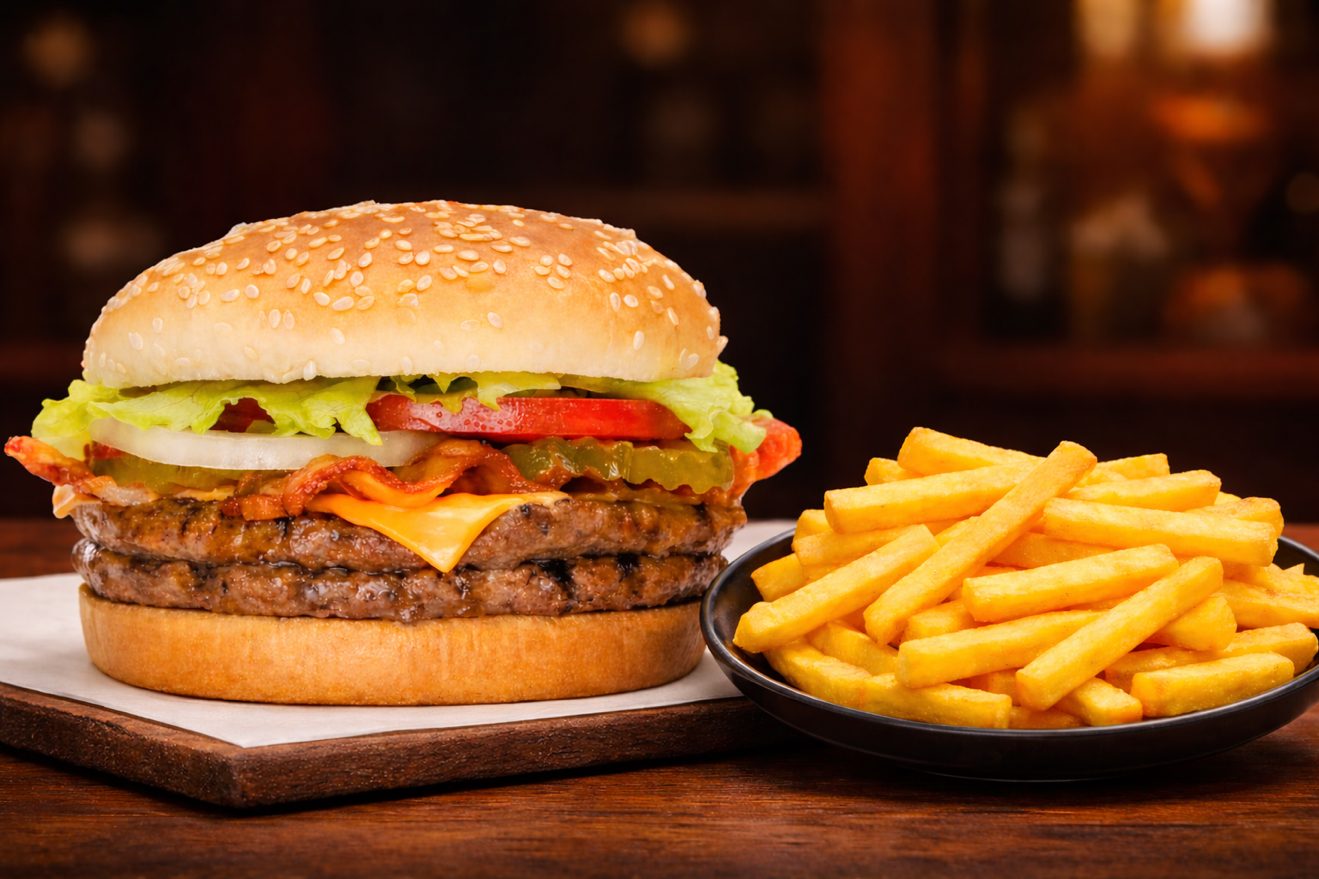 Double Bacon Cheeseburger Combo.