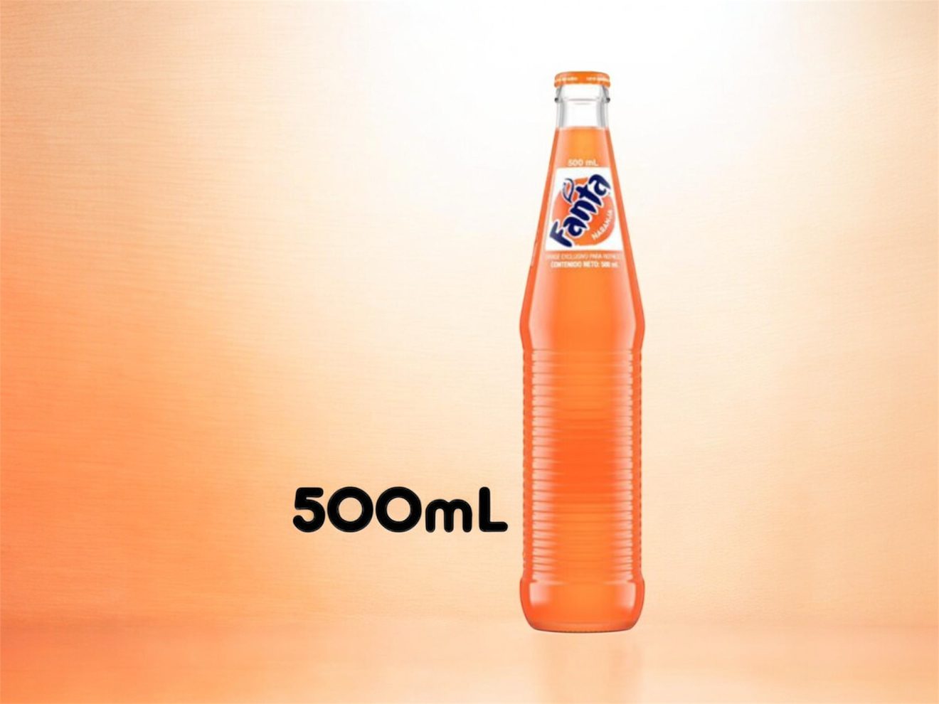 Glass Orange Fanta.